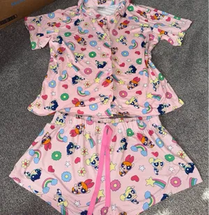 Powerpuff Girls Pajama Set Pink Size L thumbnail 1