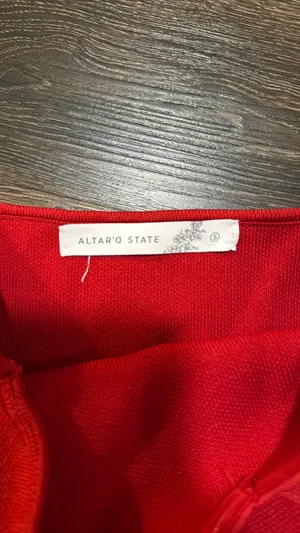 Red Tube Top Altar'd State thumbnail 3