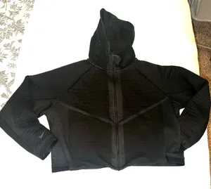 Nike Women’s cropped zip up hoodie sz md thumbnail 1