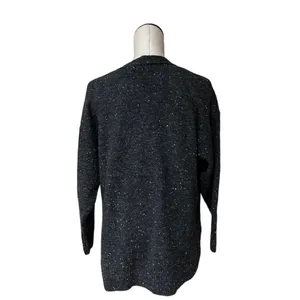 Nwot Zara Wool / Alpaca Blend Rib Trim Knit Long Cardigan Gray Small thumbnail 11