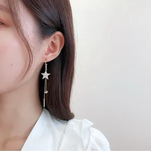 Women's Star Universe Planet Tassel Dangle Drop Earrings thumbnail 3