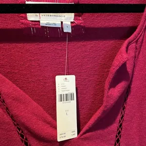Anthropologie large ruffle top nwt thumbnail 3