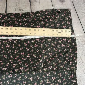Morgan Taylor Intimates Floral Black sleep night gown button down size 2X XXL thumbnail 11
