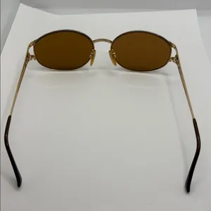 Vintage Sergio Tacchini Sunglasses Gold Brown S.T. 1047-S T802 130 90s Designer thumbnail 5