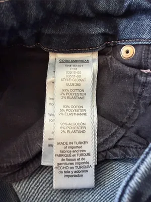 Good American Dark Blue High-Rise Good Legs Crop Skinny Jeans 4/27 Y2K thumbnail 5