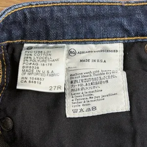 AG Adriano Goldschmied Stevie Jeans Women's 27R Low Rise Slim Straight Made USA thumbnail 7