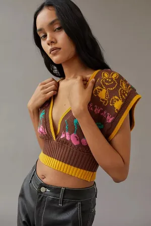 Urban Outfitters Cherry Sweater Vest thumbnail 1