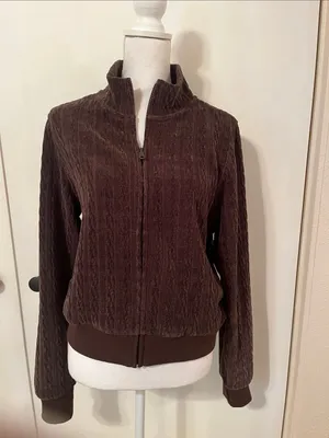 NWT Off-line by Aerie Cable Knit Thumbhole Jacket thumbnail 2