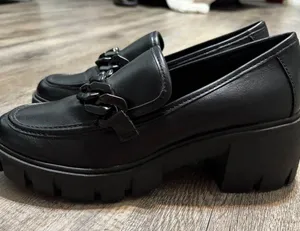 Madden Girl lug sole goth chain loafers Black thumbnail 3