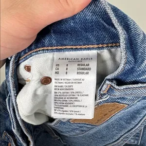 American Eagle Ankle Straight Jeans Women’s Size 8 High Rise Denim Stretch thumbnail 6