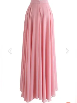 Chicwish Pink Flowing Maxi Skirt thumbnail 4