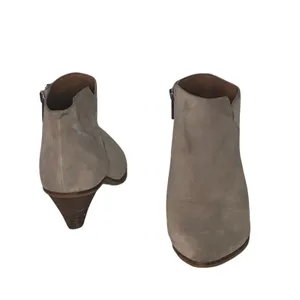 Franco Sarto Spectra Suede Booties 6.5 Tan Pointed Toe Quiet Luxury Fall thumbnail 11