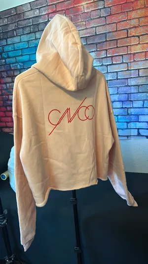 The thread shop crop hoodie Tan Size L thumbnail 2