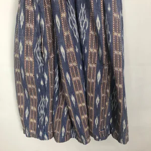 Ecote V-Neck 1/2 Button Blue/Brown Dress Sleeveless Boho Size Medium thumbnail 7