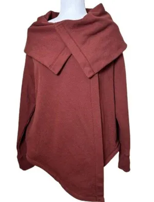 Nordstrom ZELLA New NWT Drape Neck Sweatshirt Topper Jacket Size Large thumbnail 1
