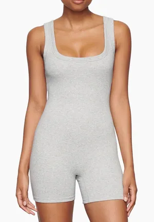 Skims Cotton Rib Onesie Bodysuit thumbnail 1