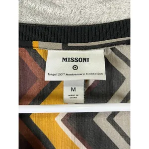 Missoni X Target Chevron V Neck Blouse Medium Retro Mod Geometric Knit Eclectic thumbnail 5
