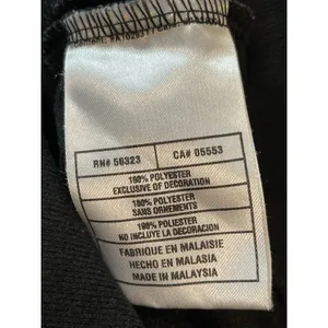 VTG Nike Black White 90s Y2K Track Zip Up Jacket L thumbnail 7