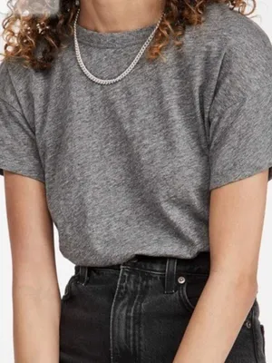 Madewell Organic Cotton Gray Slub T-shirt Size Large thumbnail 6