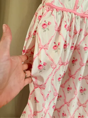 Entro Pink and White Floral Tie-Shoulder Sundress thumbnail 2