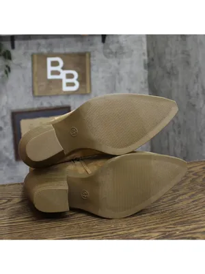 Universal Thread Dallas Ankle Western Bootie Block Heel 94463122 Tan Brown 6.5M thumbnail 5