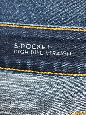 Spanx 5 Pocket High Rise Straight Jeans Size 29 Dark Wash Stretch Denim Blue thumbnail 8