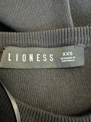 Lioness Black‎ Long Sleeve Ruched Side Mid Length Dress Size XXS thumbnail 4