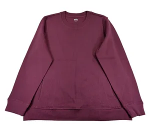 Duluth Trading Womens XXL Burgundy Cotton Rib Crewneck‎ Sweatshirt Pockets 20929 thumbnail 1