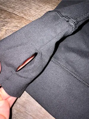 Aerie Offline Black Hooded Pullover Sweatshirt thumbnail 5