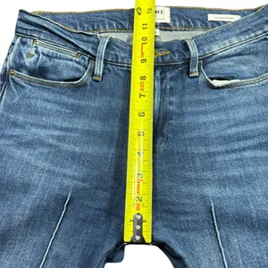 Frame Le High Straight Leg Denim Jeans Womens Size 26 Pintucked Boylston Wash thumbnail 8