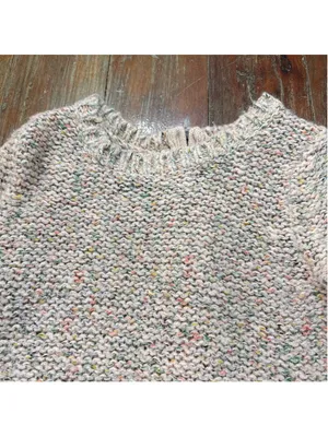 Ruby Moon Chunky Knit Speckled Sweater Tunic Wool Blend Back Zip Medium thumbnail 2