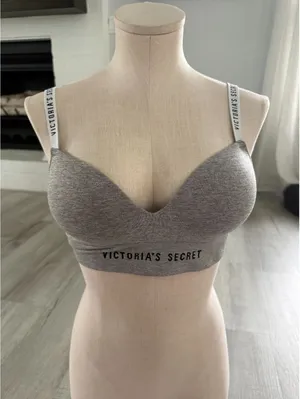 Victoria's secret small push up bra t shirt cotton thumbnail 1