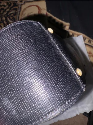 MCM Black Leather Satchel with Gold Hardware thumbnail 4