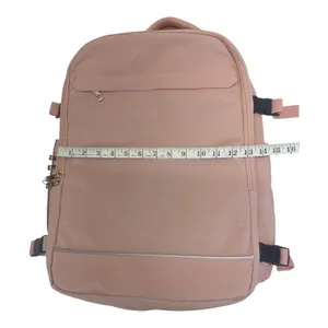Large Pink Travel Backpack Carry On Weekender Bag w/ 2 Packing Cubes NWOT thumbnail 6