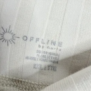 OFFLINE By Aerie OG‎ Groove Flare Legging Soft Oat Ivory XXL Strechy Pull On thumbnail 5