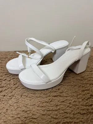 Express Ankle Strap Block Heel Sandals Size 8 thumbnail 6