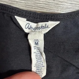 Aeropostale black lace cami top with floral embroidery thumbnail 3