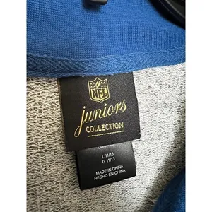 NFL Juniors Colts quarter zip gray/blue‎ size L 11/13 thumbnail 3