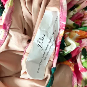 NEW J.Crew One-Piece Ruched Swimsuit Floral Pink Tie Shoulder Size 6 thumbnail 7