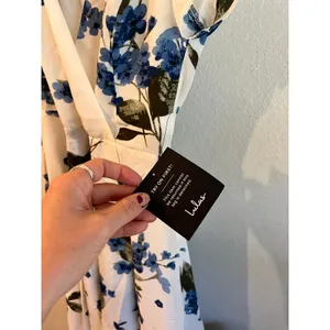 Lulu's Navy Blue Floral Lace Sleeveless Cocktail Evening Dress NEW Size XXS thumbnail 8