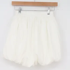 Fashion Classic Shorts Womens M Bubble Hem White Coquette Balletcore Excellent thumbnail 4