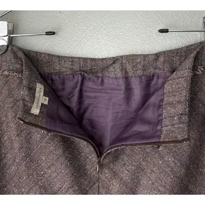 Urban Woman TEX Tweed Skirt Fits Size 6 Purple Fringe Wool Academia Career Y2K thumbnail 5