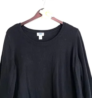 Black Maternity Nursing Sweater Relaxed Fit Sz X large thumbnail 3