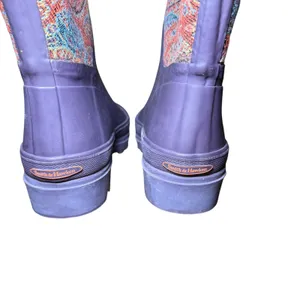 Smith & Hawken Paisley Rubber‎ Rain Boots outdoor wellies Gardening Size 6 thumbnail 8