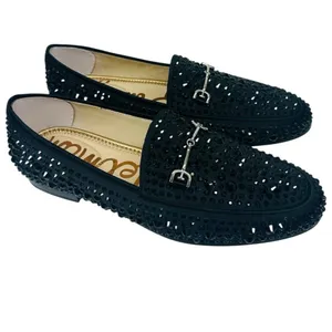 Sam Edelman Loraine Bling Bit Loafer Flats Black Embellished Size 7M NWB thumbnail 5