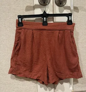 Abercrombie Cream Linen Shorts thumbnail 4