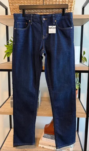 NWT Gap Real Straight Mid-Rise Dark Wash Jeans, 31 Regular thumbnail 1