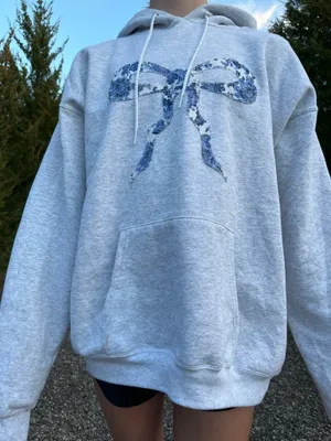 Hanes American Flag Patchwork Hoodie thumbnail 1