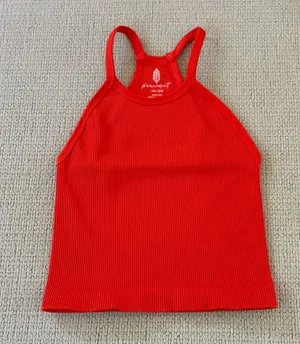 Free People Happiness Runs Long Crop Tank XS/S thumbnail 1