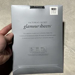 Victoria's Secret GLAMOUR SHEERS Fishnet Pantyhose SZ Small Black VTG Sexy thumbnail 4